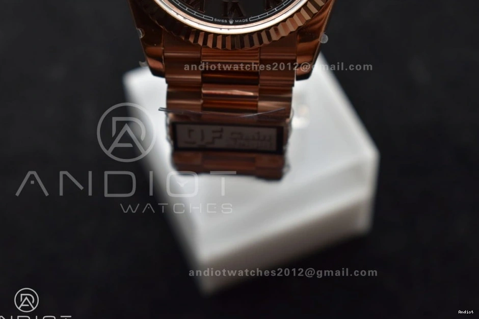 Roman QF Weight) President Grey Dial Best V5 Bracelet Edition vr3255 36 on RG Steel 904L DayDate (Gain 0514